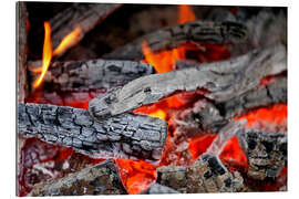 Gallery print Wood in the fireplace