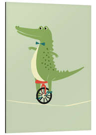 Magnettafel Seiltänzer-Krokodil