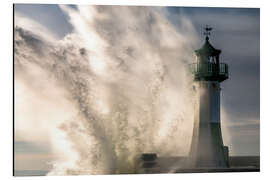 Magnettafel Wintersturm im Sassnitz