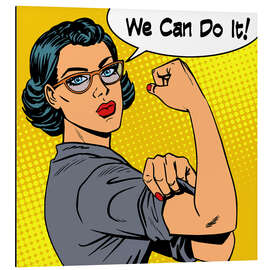 Magnettafel We can do it! Popart