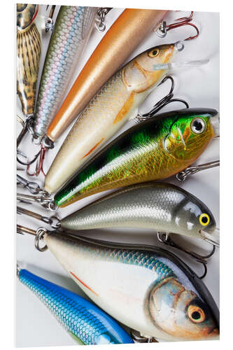 Tableau en PVC Colorful fishing hooks