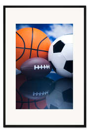 Gerahmter Kunstdruck Ballsport