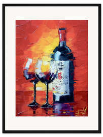 Gerahmter Kunstdruck Geselligkeit