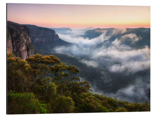 Quadro em alumínio Misty Mountains