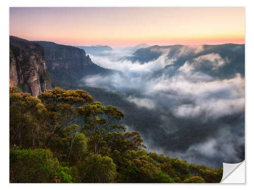 Muursticker Misty Mountains