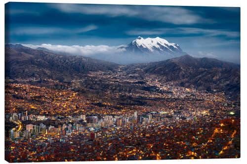 Canvas print La Paz Night