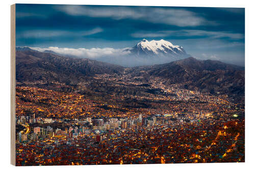 Puutaulu La Paz Night