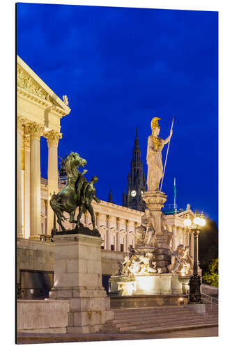 Aluminium print Parliament in Vienna