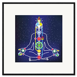 Framed art print Colourful Chakras