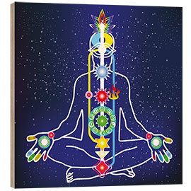 Stampa su legno Colourful Chakras