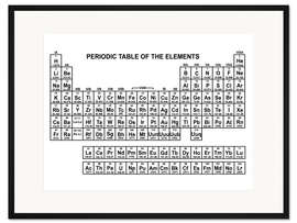 Gerahmter Kunstdruck Periodensystem