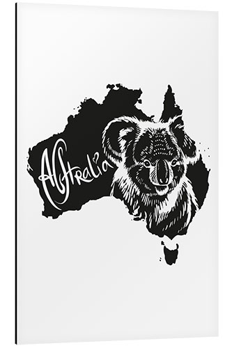 Tableau en aluminium Australie et koala