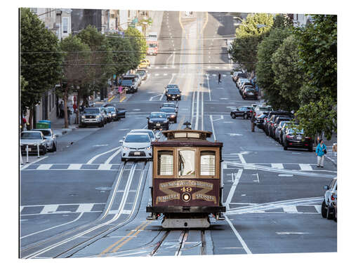 Gallery print Tram in California street, San Francisco, USA