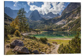 Aluminium print Idyllic mountain lake in the Tyrol mountains (Austria)