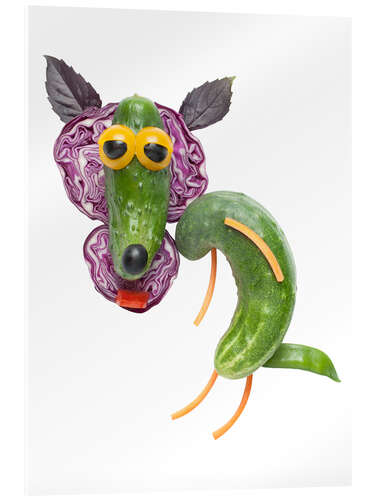 Acrylic print Vegetable animals - Wolf