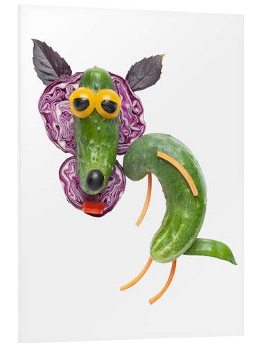 PVC-tavla Vegetable animals - Wolf