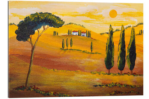 Gallery print Sunshine in Tuscany in the Morning