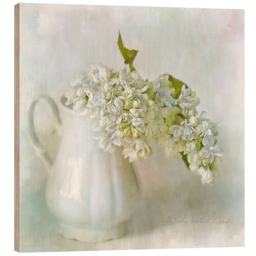 Cuadro de madera White Lilac