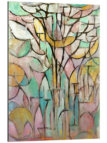 Aluminium print Trees
