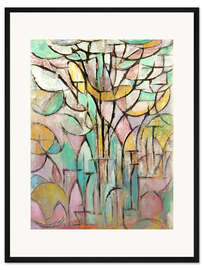 Gerahmter Kunstdruck Bäume