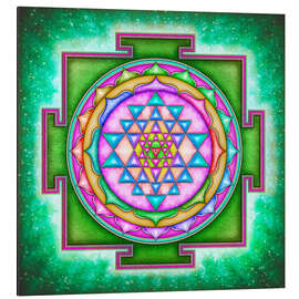 Aluminium print Sri Yantra Mandala I