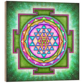 Obraz na drewnie  Sri Yantra Mandala I - Dirk Czarnota