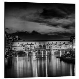 Cuadro de aluminio FLORENCE Ponte Vecchio at Sunset