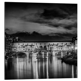 Gallery print FLORENCE Ponte Vecchio at Sunset