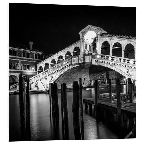 PVC print VENICE Rialto Bridge at Night