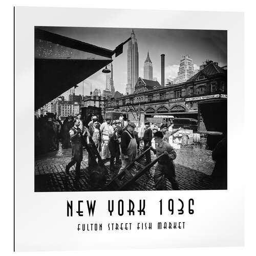 Gallery print Historic New York - Fulton Street Fish Market