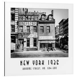 Aluminium print Historic New York - Broome Street