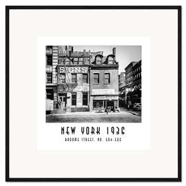 Gerahmter Kunstdruck Historisches New York - Broome Street