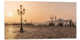 Foam board print Sunrise Venice