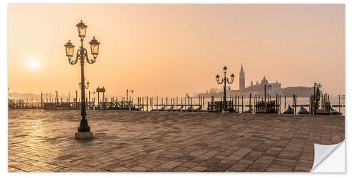 Wandsticker Sonnenaufgang Venedig