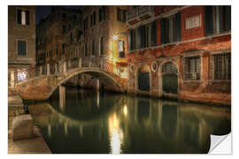 Selvklebende plakat Venice   PONTE DE LA CORTESIA