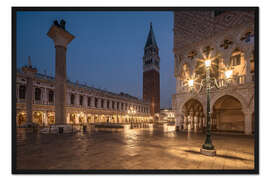 Gerahmter Kunstdruck Markusplatz Venedig