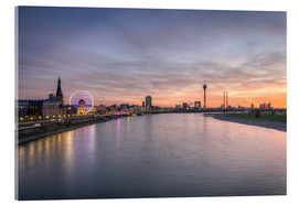 Akryylilasitaulu  Dusseldorf Skyline, Germany - Michael Valjak