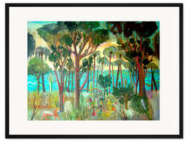 Gerahmter Kunstdruck Fiesta in Rio