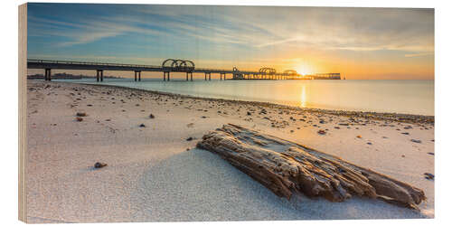 Cuadro de madera Sunrise in Kellenhusen