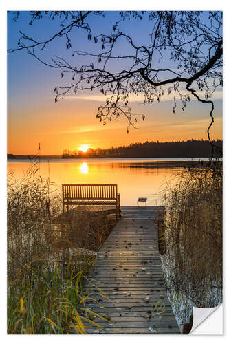 Naklejka na ścianę Morning rest