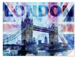Självhäftande poster London Tower Bridge