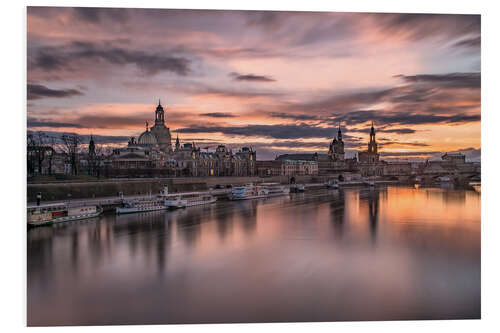 Foam board print sunset Dresden