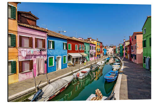 Tableau en aluminium Village de pêcheurs de Burano