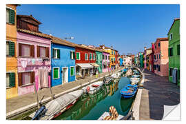 Selvklebende plakat Fishing village of Burano