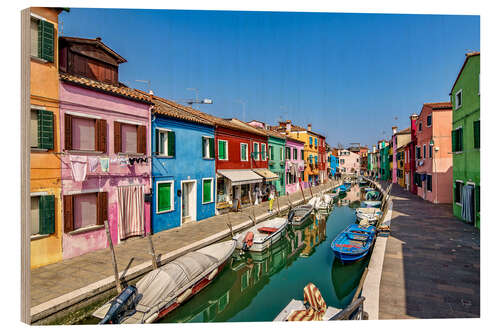 Quadro de madeira Fishing village of Burano