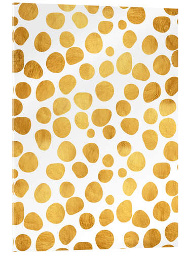 Acrylic print Gold spots