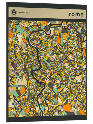 Gallery print Rome Map IV