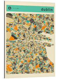 Magnettafel Dublin Karte I