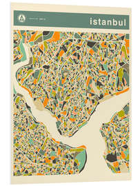 Stampa su PVC Istanbul Map White II