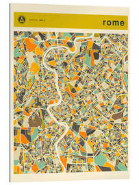 Gallery print Rome Map II